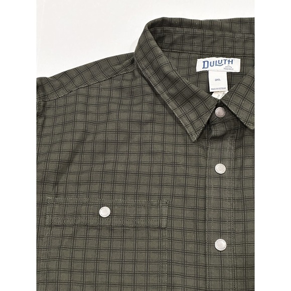 Duluth Trading CO 3XL New Plaid Lined Long Sleeve Standard Fit Jacket Green - Picture 1 of 12